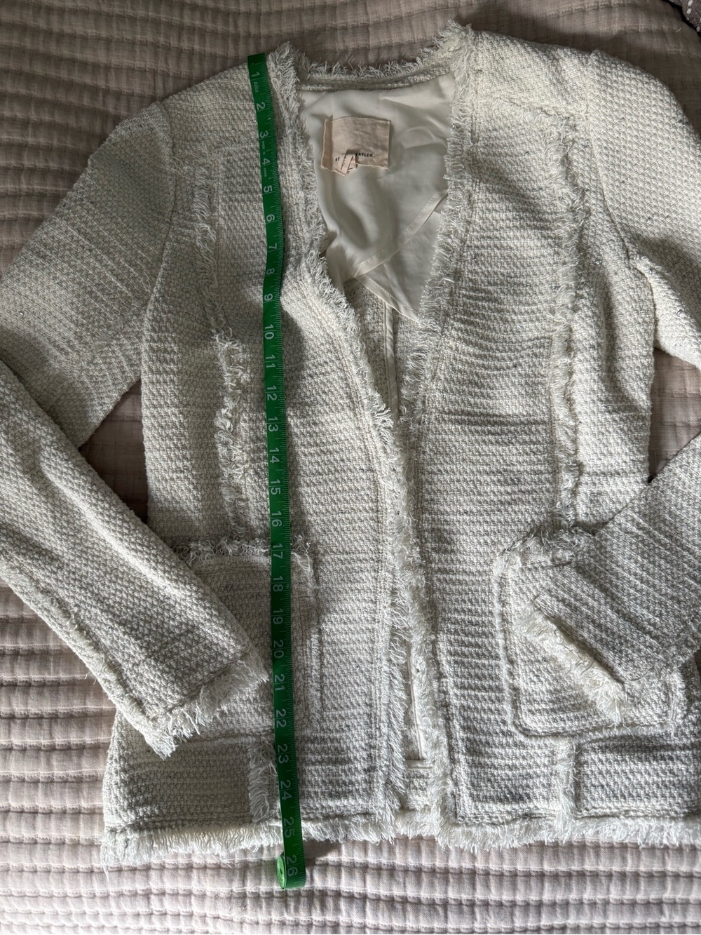 Rebecca Taylor Cream Tweed Jacket - Picture 6 of 6